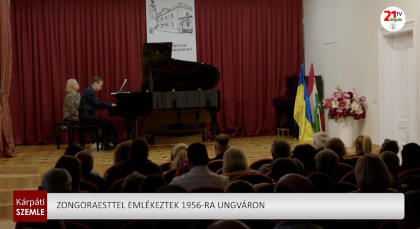 Zongoraesttel emlékeztek 1956-ra Ungváron – (videó)