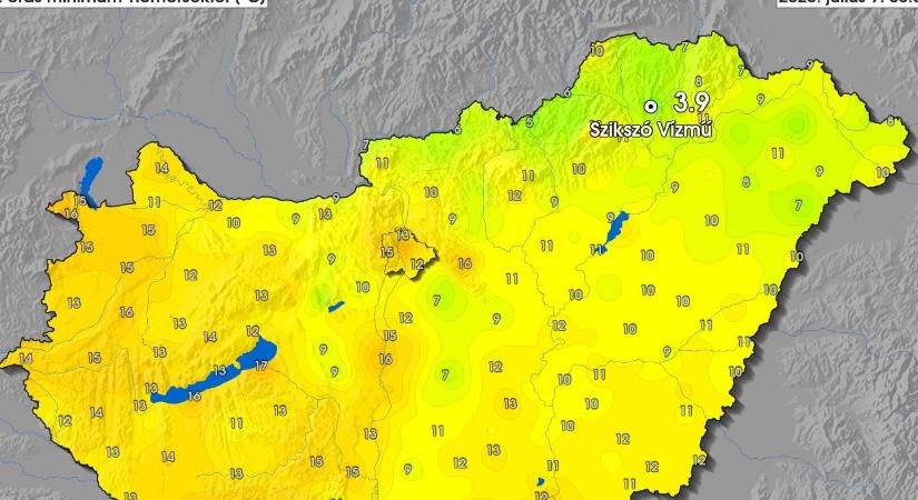 Megdőlt a napi hidegrekord