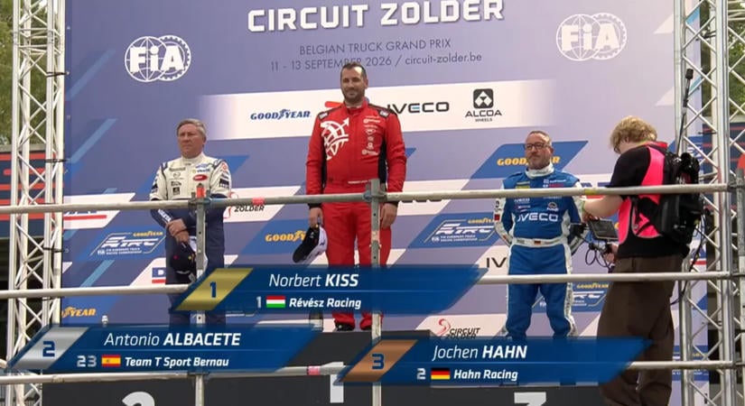 Futamgyőzelem és 4. hely Kiss Norbert szombati mérlege Zolderben