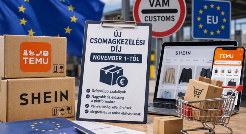 Új csomagkezelési díj jön az EU-ban, szigorúbb szabályok várnak a Temura és Sheinre
