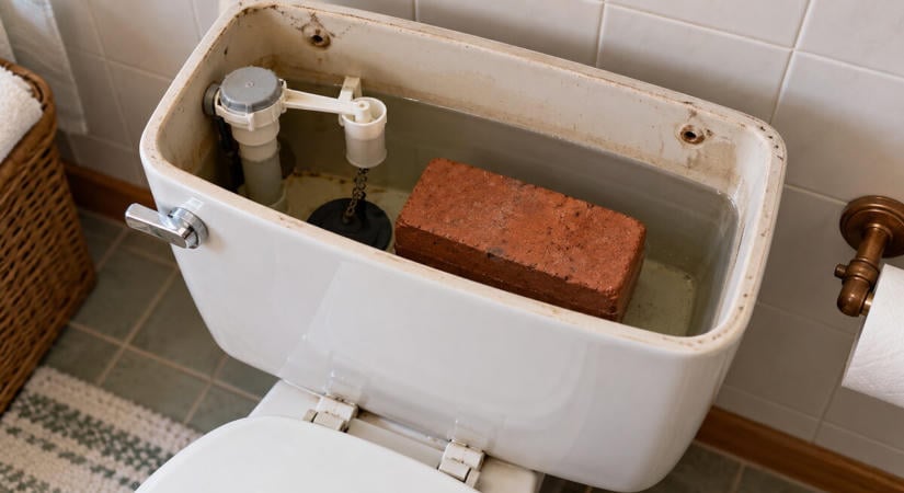 Ezért tettek régen téglát a WC-tartályba