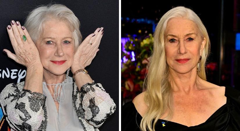 A 81 éves Helen Mirren visszautasítja azt az elképzelést, hogy az idősebb nőknek nem áll jól a hosszú haj