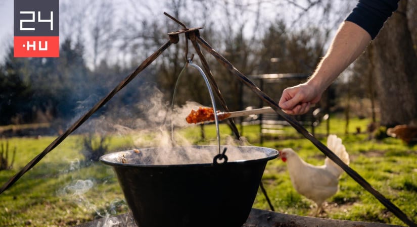 Nejlont dobott a lángra egy nő bográcsozáskor, háromhektáros tűz lett belőle