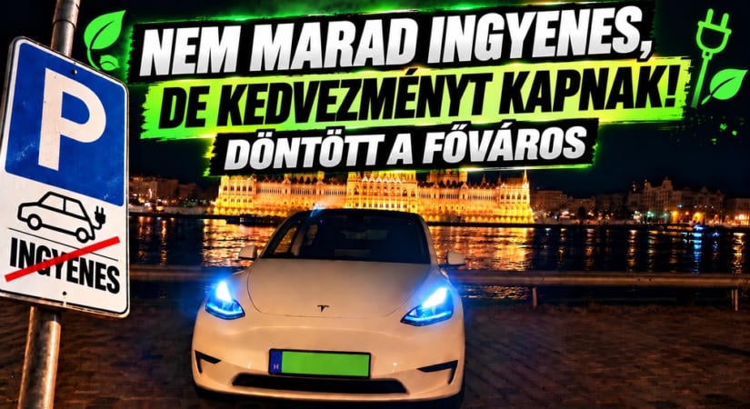 Mégsem szűnik meg teljesen a zöld rendszámos autók parkolási kedvezménye Budapesten