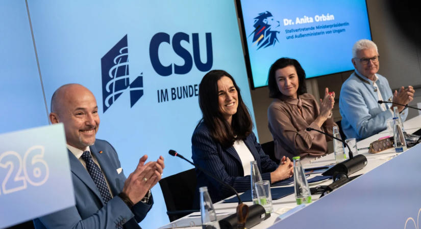 Orbán Anita a CSU Bundestag-csoportjának kihelyezett ülésén szólalt fel