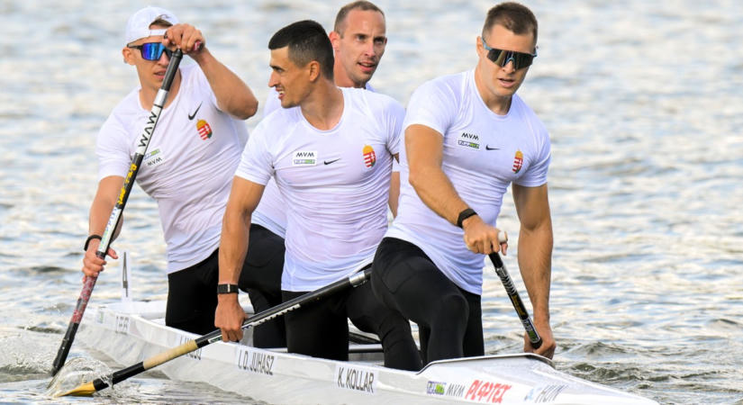 „Segített bennünket fentről” – A tragikusan elhunyt Boros Gergelyre emlékeztek a vb-győztes férfi kajak négyes tagjai