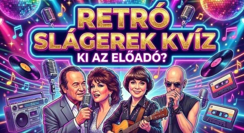 Retró kvíz: 10 ikonikus magyar sláger. Felismered ki az előadó?