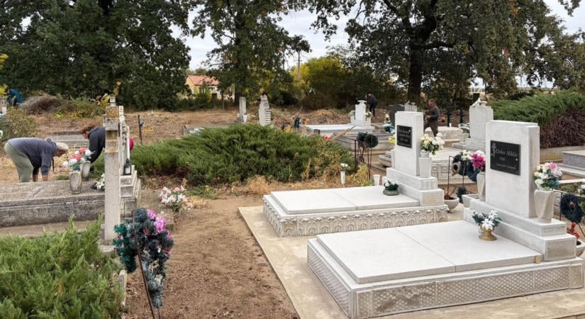Egyik napról a másikra teljesen megváltoztatták az egyik jászkunsági temetőt
