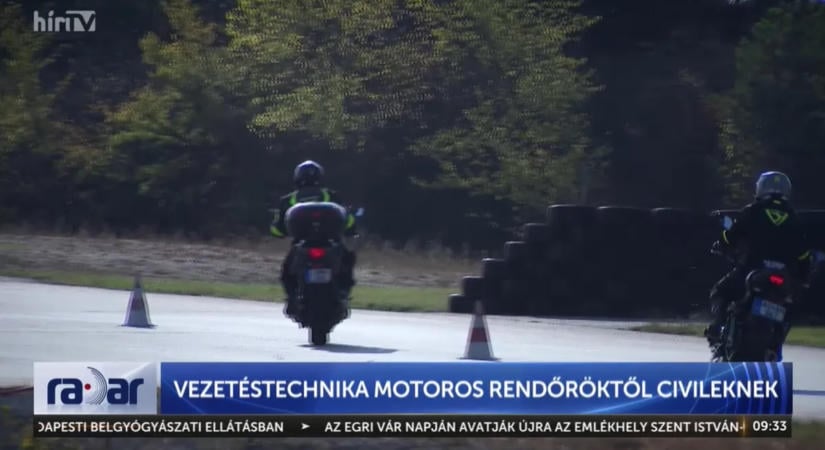Motoros rendőröktől tanulhattak a civilek, nem csak motorozni