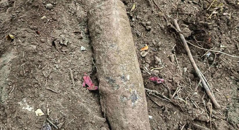 Újabb II. világháborús gránát került elő: egy építkezés során találták meg a robbanótestet
