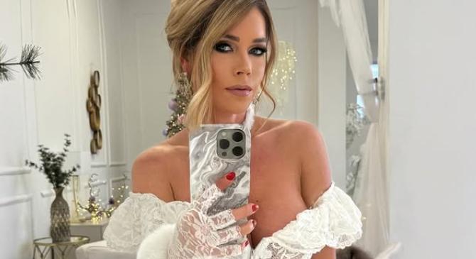 Szexi dresszben búcsúztatja a telet Baukó Éva