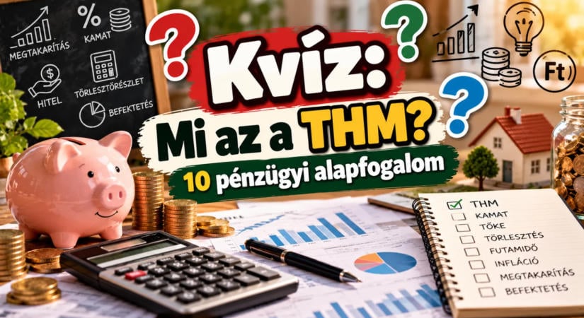 Kvíz: Mi az a THM? 10 pénzügyi alapfogalom