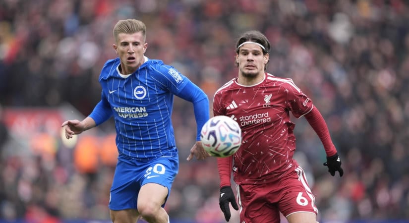 Édesapja egy puszival engedte el Kerkezt, a Liverpool Szoboszlai nélkül is nyerni tudott a Brighton ellen – videó