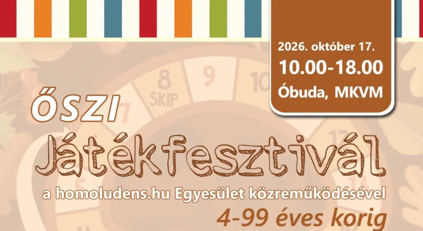 Mert játszani jó – jön az őszi Játékfesztivál