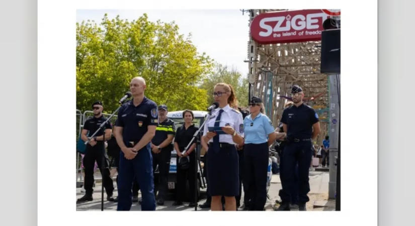 Rendőrségi biztosítás és biztonsági tanácsok a Sziget Fesztiválon