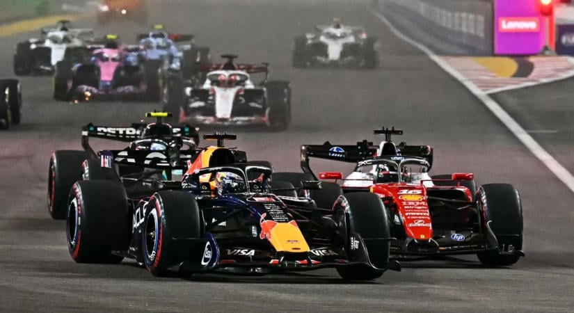 Lángoló autó, Ferrari-dráma: Verstappen történelmet írt Szingapúrban
