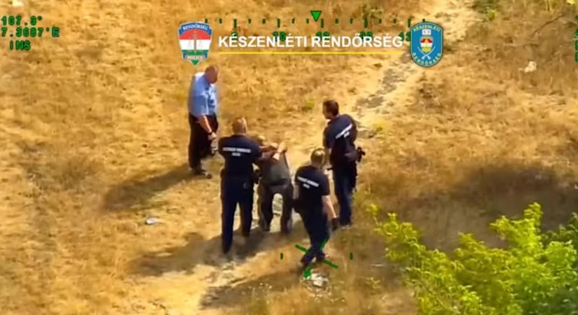 Légi támogatással fogtak el egy körözött férfit és mentettek életet Besenyődön a rendőrök