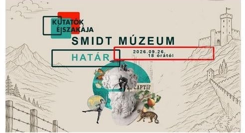 Kutatók Éjszakája a Smidt Múzeumban (szept. 26.)