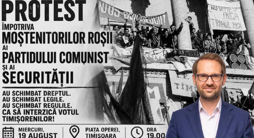Szerda este Temesvár az utcára vonul a demokrácia és a jogállam védelmében…