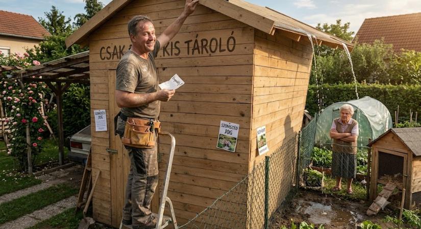 Kerti tároló, pergola, fóliasátor: mikor lesz a barkácsötletből engedélyköteles ügy?