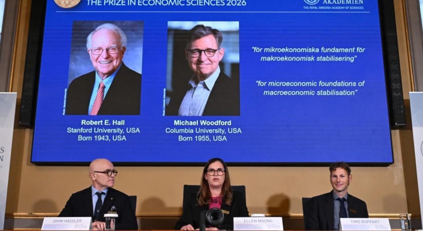 Kiderült, kik nyerték a 2026-os közgazdasági Nobel-emlékdíjat: a válságok és az infláció ellenszerét fejtették meg