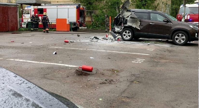 Bombát lopott Ukrajnából, felrobbant a kocsija