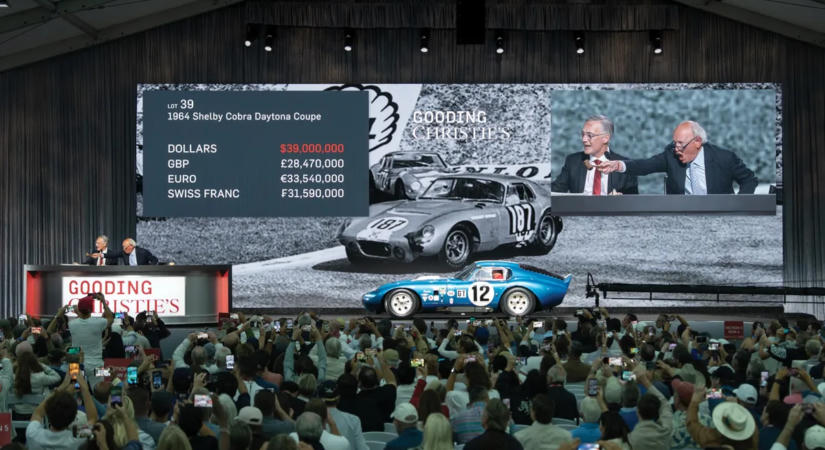 Egy Shelby Cobra a rekorder, 13,5 milliárd Ft-ot ér a legdrágább amerikai autó