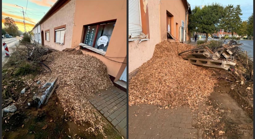 Romok a baleset után: felborult a kamion Sásdon – két körforgalom megépítését sürgeti a polgármester