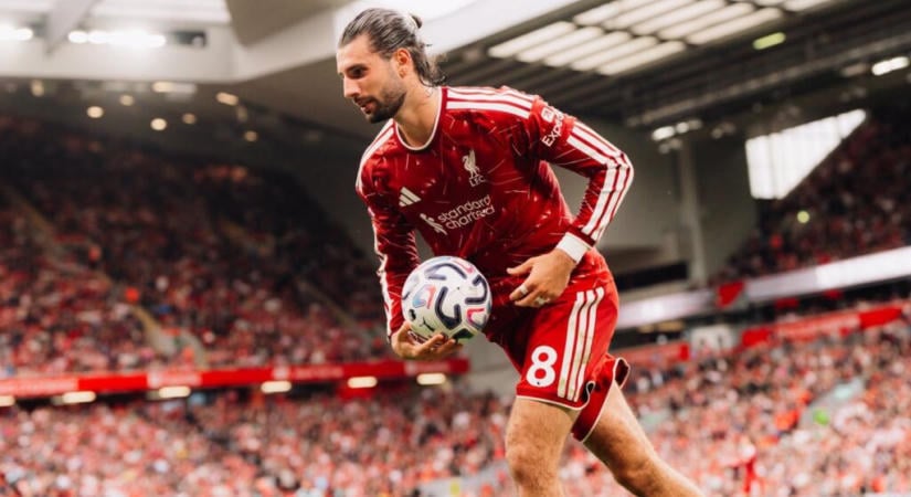 A Liverpool edzője arról beszélt, hogy hétvégén Szoboszlai Dominik visszatérhet a pályára