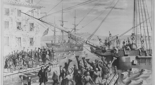 Ötféle teát semmisítettek meg a bostoni teadélután során