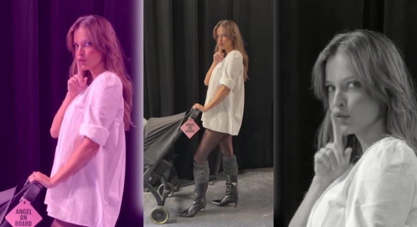 Hat héttel szülés után lépett kifutóra Palvin Barbi a Victoria’s Secret show-n
