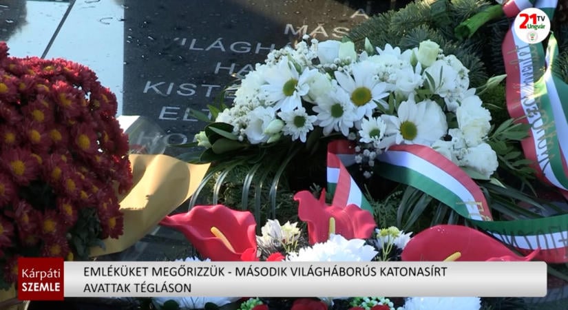 Emléküket megőrizzük – második világháborús katonasírt avattak Tégláson (videó)