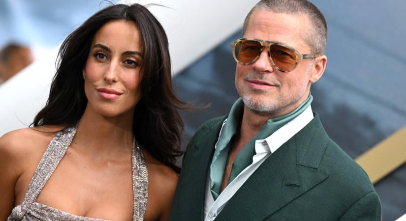 Az internet Brad Pitt barátnőjén röhög: Angelina Jolie sosem követett volna el ekkora divatbakit