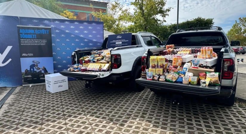 62 tonna élelmiszeradományt gyűjtöttek össze a Ford hazai márkakereskedői!