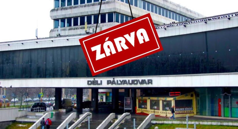 A hétvégére teljesen lezárják a Déli pályaudvart, a vonatok csak Kelenföldig járnak – itt vannak a részletek