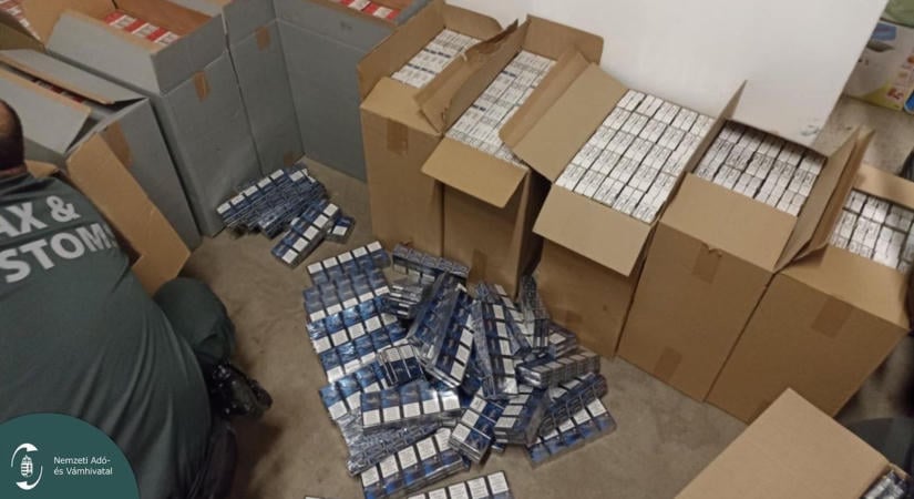 36 ezer doboz cigaretta és 321 kiló dohány – hatalmas fogás Fejérben
