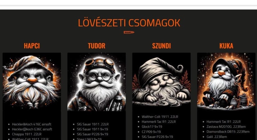 Hapci, Hófehérke és Modern mostoha – ilyen lövészeti élménycsomagokat kínál Orbán Viktor öccsének cége