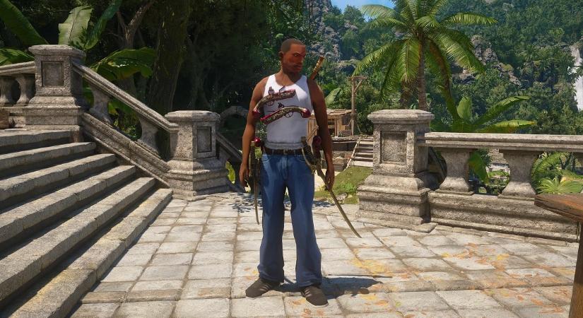 CJ kardra cserélte az AK-t, a GTA: San Andreas gengsztere is beköszönt a Black Flag Resyncedbe