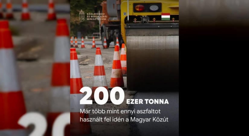 Fokozott ütemben zajlanak az útburkolat-felújítások országszerte