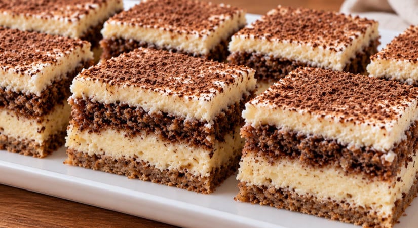 Kakaós tejbegríz szelet recept: olyan puha és krémes, hogy nehéz megállni egy kockánál