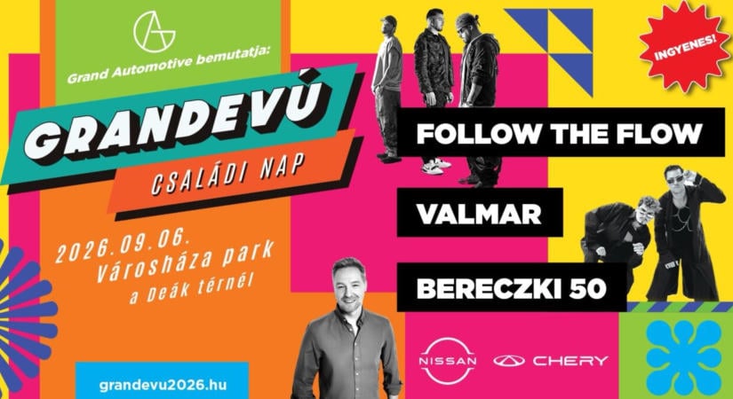 Grandevú Családi Nap 2026 – Egy nap, ahol az autók, a zene és a családi élmények találkoznak
