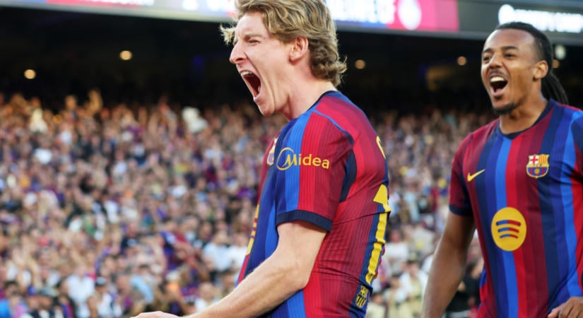 Gordon megszerezte első gólját a Barcelonában: „Remélem, sok követi még”