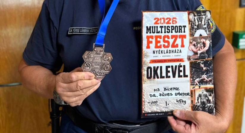 Nyári szüret: újabb arannyal tért haza a győri Mr. Bicepsz