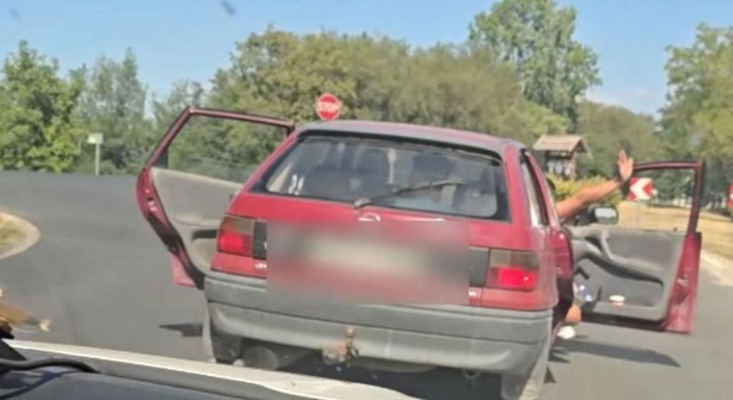 Elképesztő rendőrségi hajsza a Velencei-tónál: útközben ugrottak ki az utasok (videó)