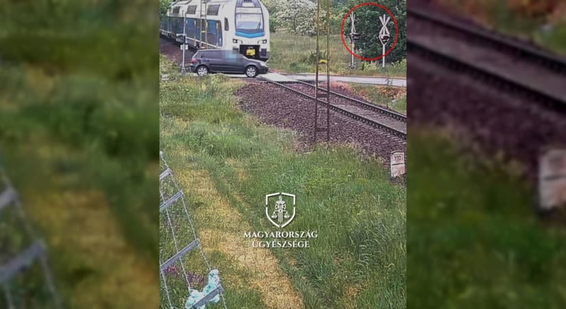 Vádat emeltek az ellen a sofőr ellen, aki a tilos jelzés ellenére hajtott vonat elé Gyöngyösön