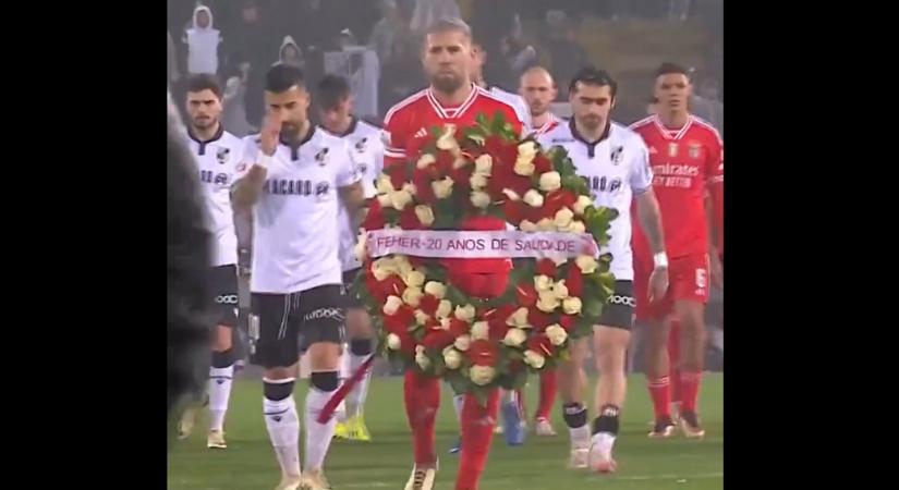 Megható módon emlékeztek meg a Guimaraes és a Benfica játékosai Fehér Miklósról