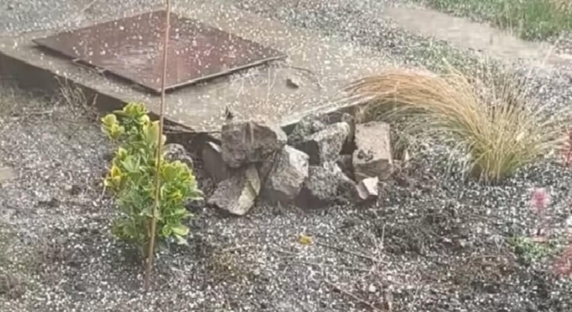 Jéggel érkeztek a záporok a keleti megyékbe