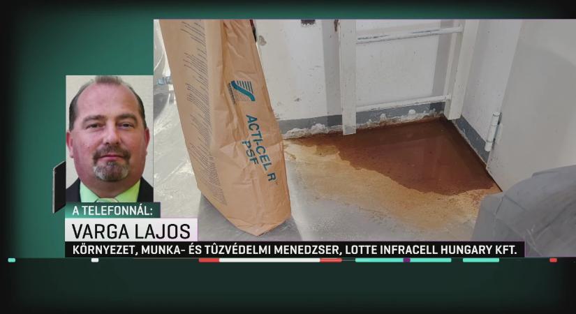 Tócsában áll a padlón és a mennyezetről is csöpög az olaj egy akkufóliagyárban