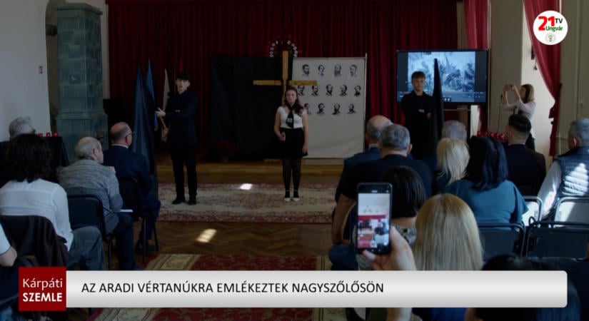 Az aradi vértanúkra emlékeztek Nagyszőlősön – (videó)