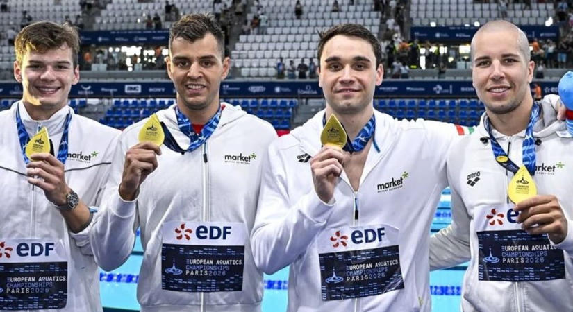 Milák Kristóf elképesztő estét varázsolt Párizsban – a siófoki Németh Nándor is részese lett a történelemnek az EB-n